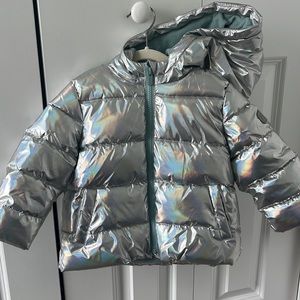 Gap toddler metallic puffer jacket